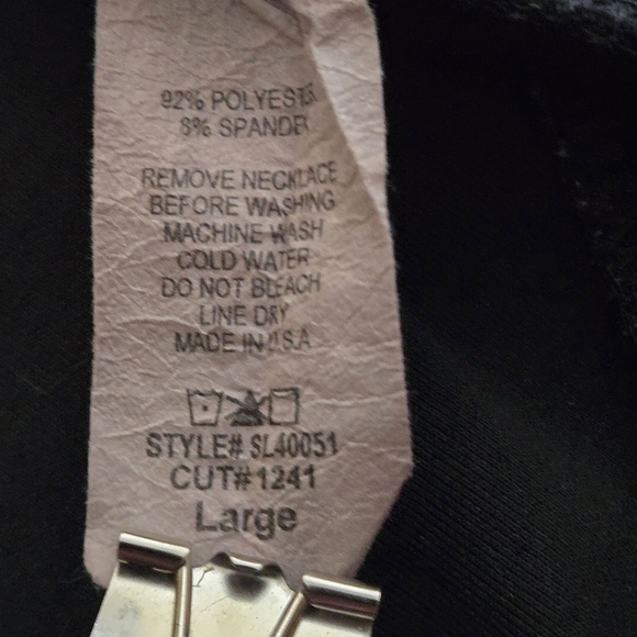 Vintage Flair Women's L Black Peplum Top V Neckline Peekaboo Back Sleeveless USA - Picture 11 of 11